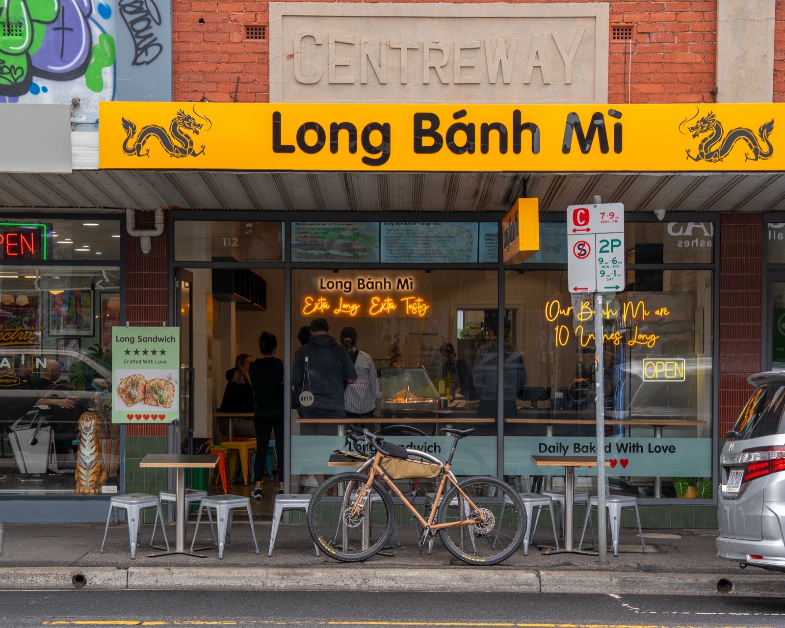 Long Bánh Mì storefront on Lygon Street, Brunswick East